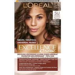 L'Oréal Paris Excellence 5U Nudes Lichtbruin Permanente Haarverf