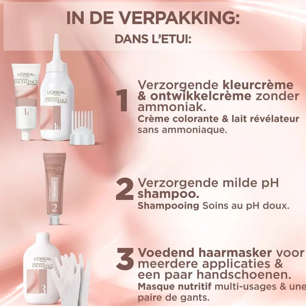 L'Oréal Paris Excellence 5U Nudes Lichtbruin Permanente Haarverf