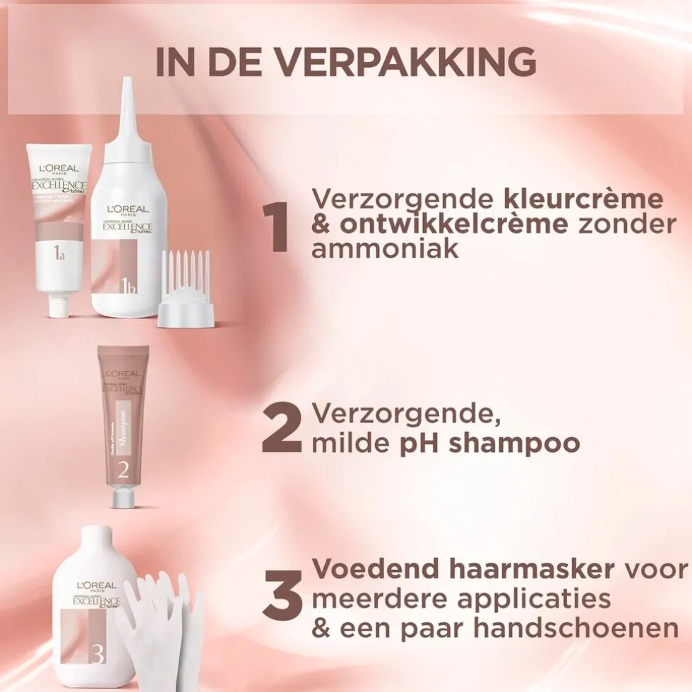 L'Oréal Paris Excellence 5U Nudes Lichtbruin Permanente Haarverf