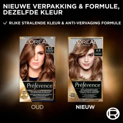 L'Oréal Paris Préférence 6 Donkerblond Permanente Haarkleuring