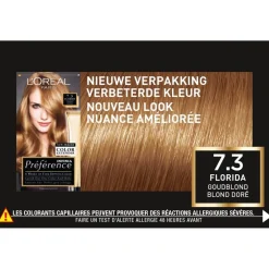 L'Oréal Paris Préférence 7.3 Goud Middenblond Haarkleuring