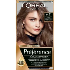 L'Oréal Paris Préférence 6.21 Koel Donkerblond Permanente Haarkleuring