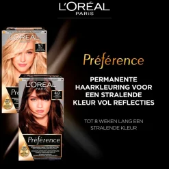 L'Oréal Paris Préférence 6.21 Koel Donkerblond Permanente Haarkleuring