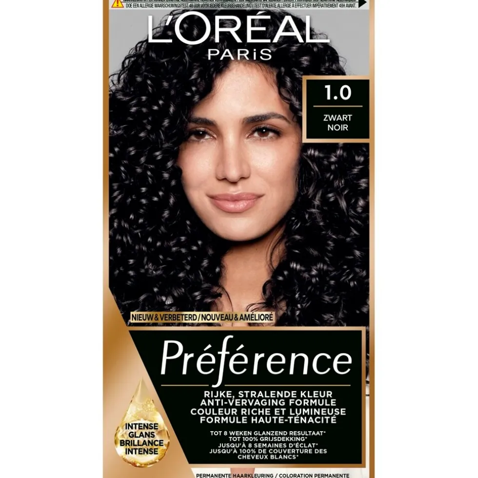L'Oréal Paris Préférence 1.0 Zwart Permanente Haarkleuring