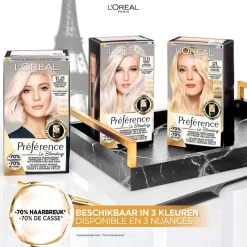 L'Oréal Paris Préférence Le Blonding 11.21 Ultra Licht Parelmoer Asblond Permanente Haarkleuring