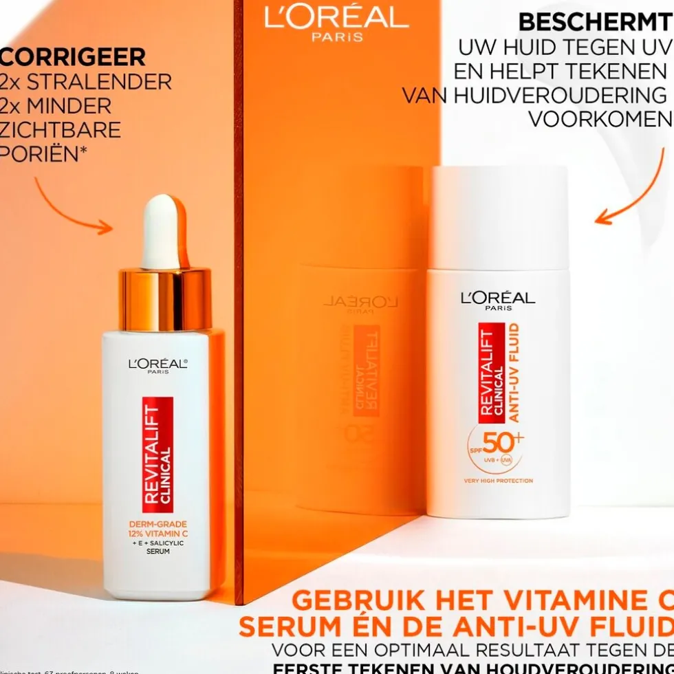 L’Oréal Paris Revitalift Clinical SPF50+ Vitamine C Anti-UV Fluid