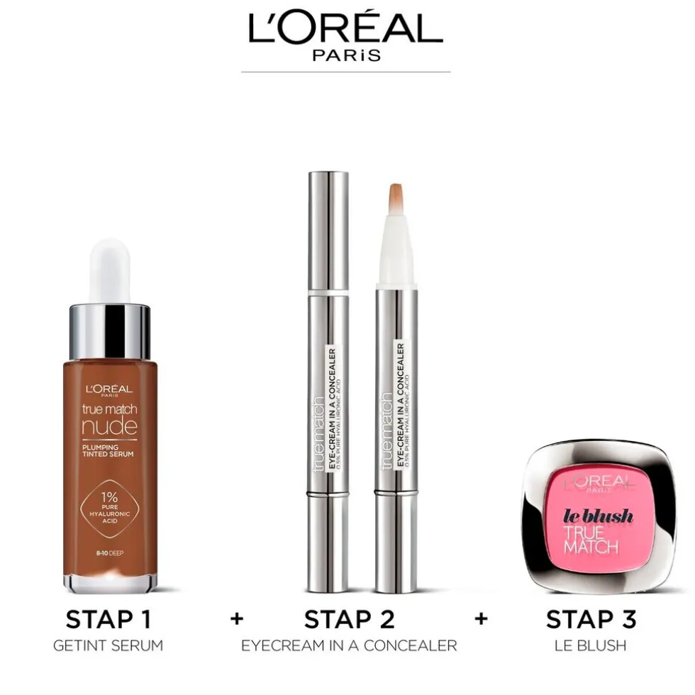 L'Oréal Paris True Match Nude 7-8 Tan Deep Plumping Tinted Serum