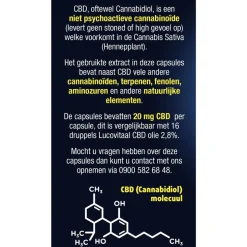Lucovitaal CBD 20mg 100% Puur Capsules