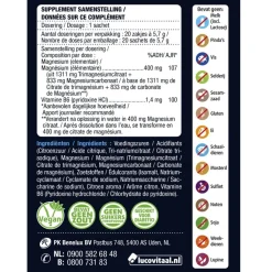 Lucovitaal Magnesium 400mg Forte Sachets