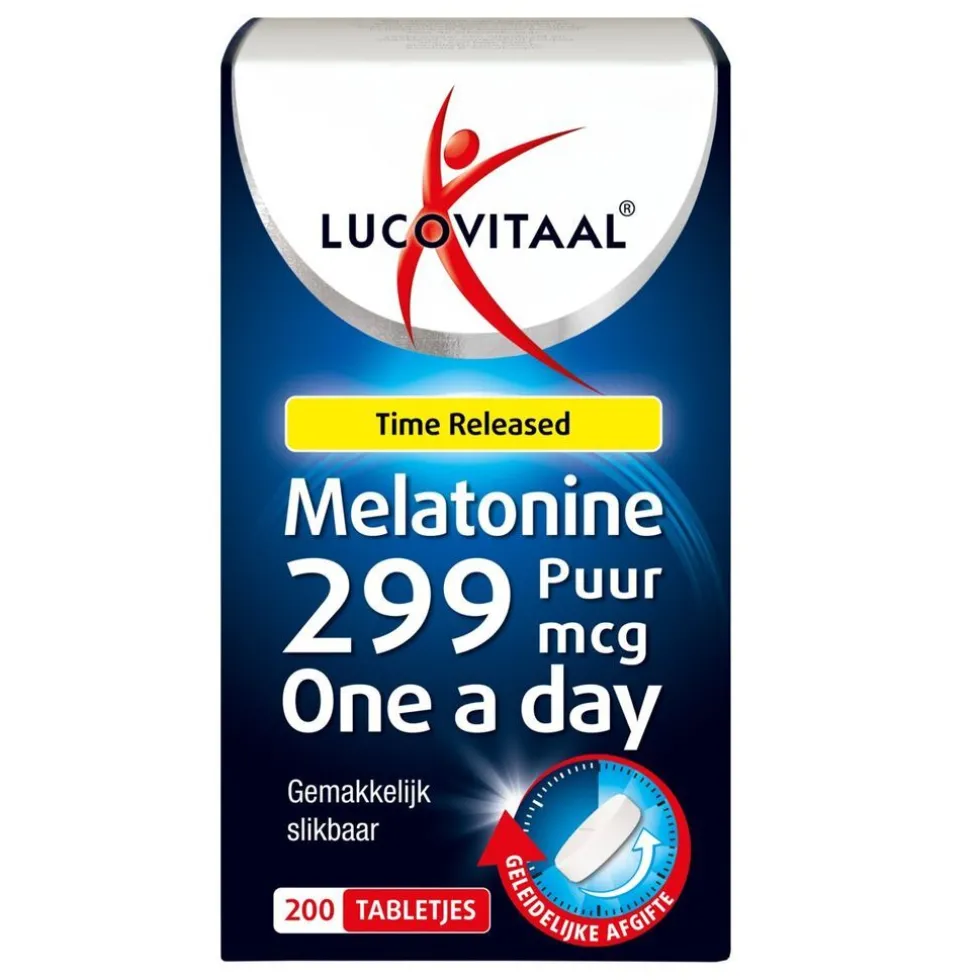 Lucovitaal Melatonine 299Mcg Time Released Tabletten