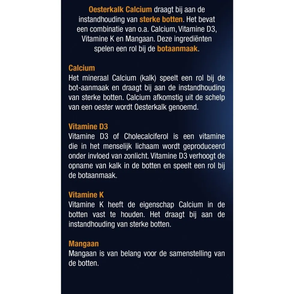 Lucovitaal Oesterkalk Calcium Vitamine D3 & K Tabletten