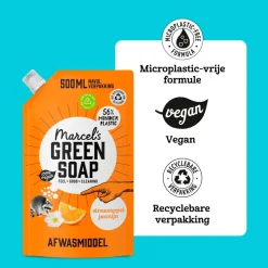 Marcel's Green Soap Orange & Jasmine Afwasmiddel Navulling