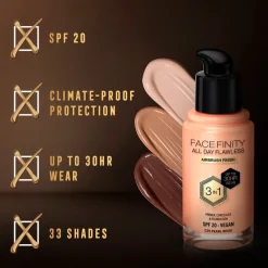 Max Factor Facefinity All Day Flawless C35 Pearl Beige Foundation