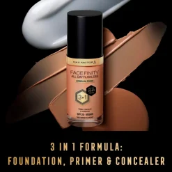 Max Factor Facefinity All Day Flawless N45 Warm Almond Foundation