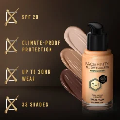 Max Factor Facefinity All Day Flawless W70 Warm Sand Foundation