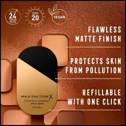 Max Factor Facefinity Compact 008 Toffee Refill Foundation