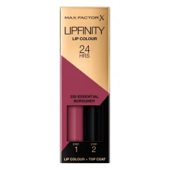 Max Factor Lipfinity Lip Colour 330 Essential Burgundy 2-Step Longlasting Lipstick