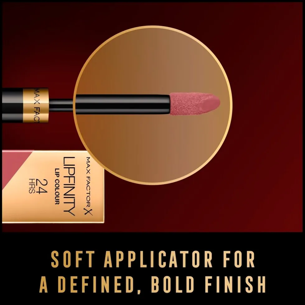 Max Factor Lipfinity Lip Colour 016 Glowing 2-Step Longlasting Lipstick