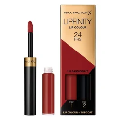 Max Factor Lipfinity Lip Colour 110 Passionate 2-Step Longlasting Lipstick