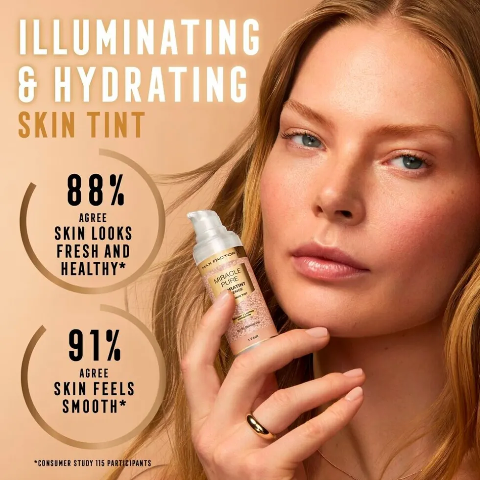 Max Factor Miracle Pure 2 Fair-Light Hydratint Essence Foundation