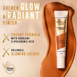 Max Factor Miracle Pure 001 Light-to-Medium Golden Glow Bronzer