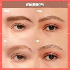 Maybelline New York Build-A-Brow 257 Medium Brown Wenkbrauwpotlood en -Gel