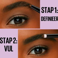 Maybelline New York Express Brow Duo 04 Dark Brown Wenkbrauwpotlood