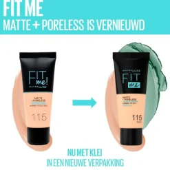Maybelline New York Fit Me Matte & Poreless 122 Creamy Beige Foundation