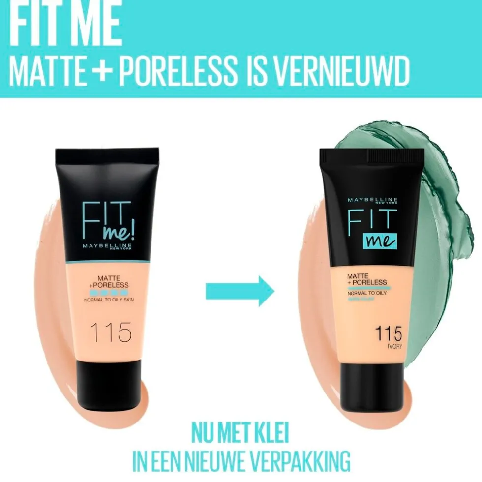 Maybelline New York Fit Me Matte & Poreless 97 Natural Ivory Foundation
