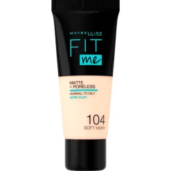Maybelline New York Fit Me Matte & Poreless 104 Soft Ivory Foundation