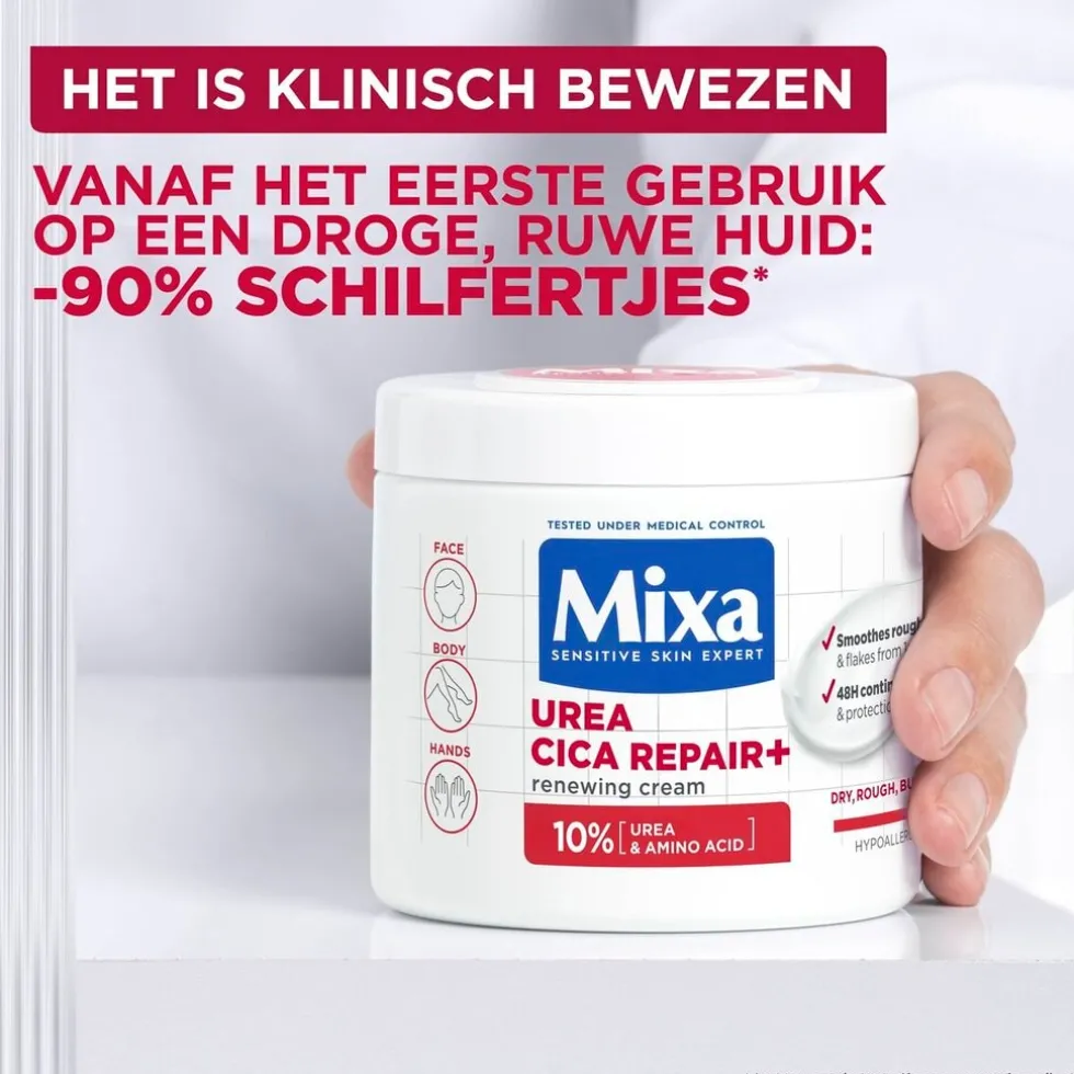 Mixa Urea Cica Repair+ Herstelondersteunende Crème