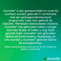 Nicorette Nicotine Freshmint 4mg Suikervrije Zuigtabletten