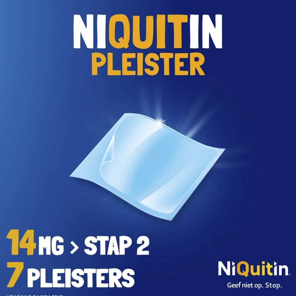 NiQuitin Clear Pleister Stap 2 - 14 mg - Nicotinepleister