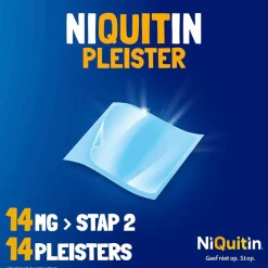NiQuitin Clear Pleister Stap 2 - 14 mg - Nicotinepleister