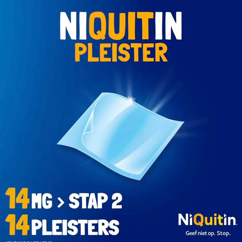 NiQuitin Clear Pleister Stap 2 - 14 mg - Nicotinepleister