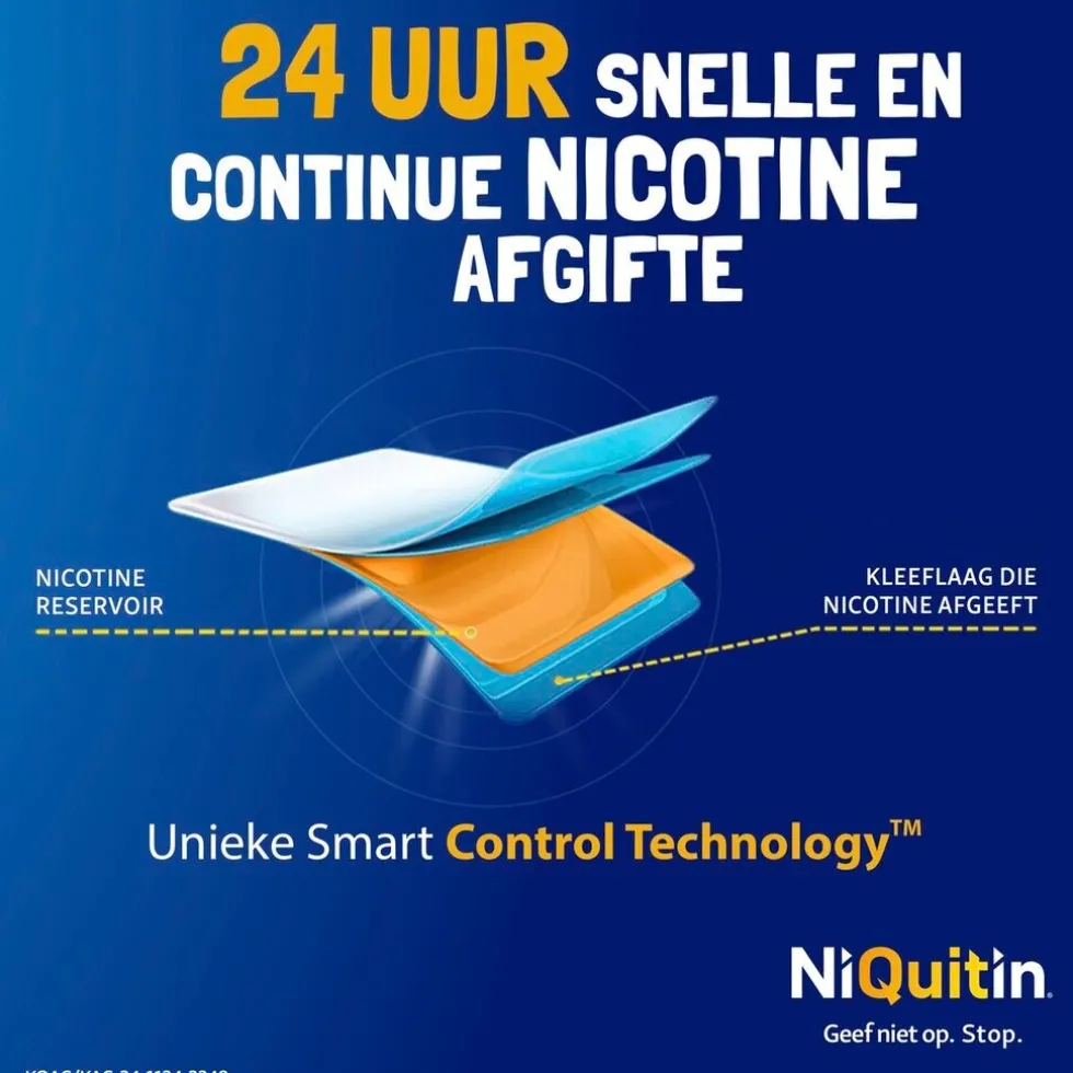 NiQuitin Clear Pleister Stap 2 - 14 mg - Nicotinepleister
