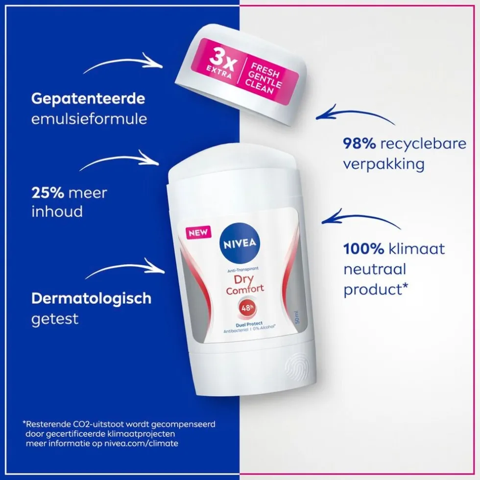 NIVEA Dry Comfort Antitranspirant Stick
