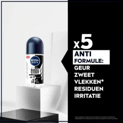 NIVEA Men Black & White Invisible Original Antitranspirant Roller