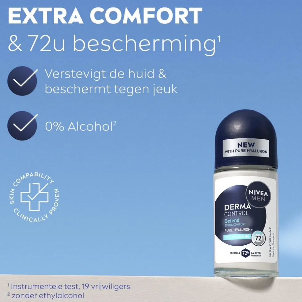 NIVEA Men Derma Control Defend Antitranspirant Roller