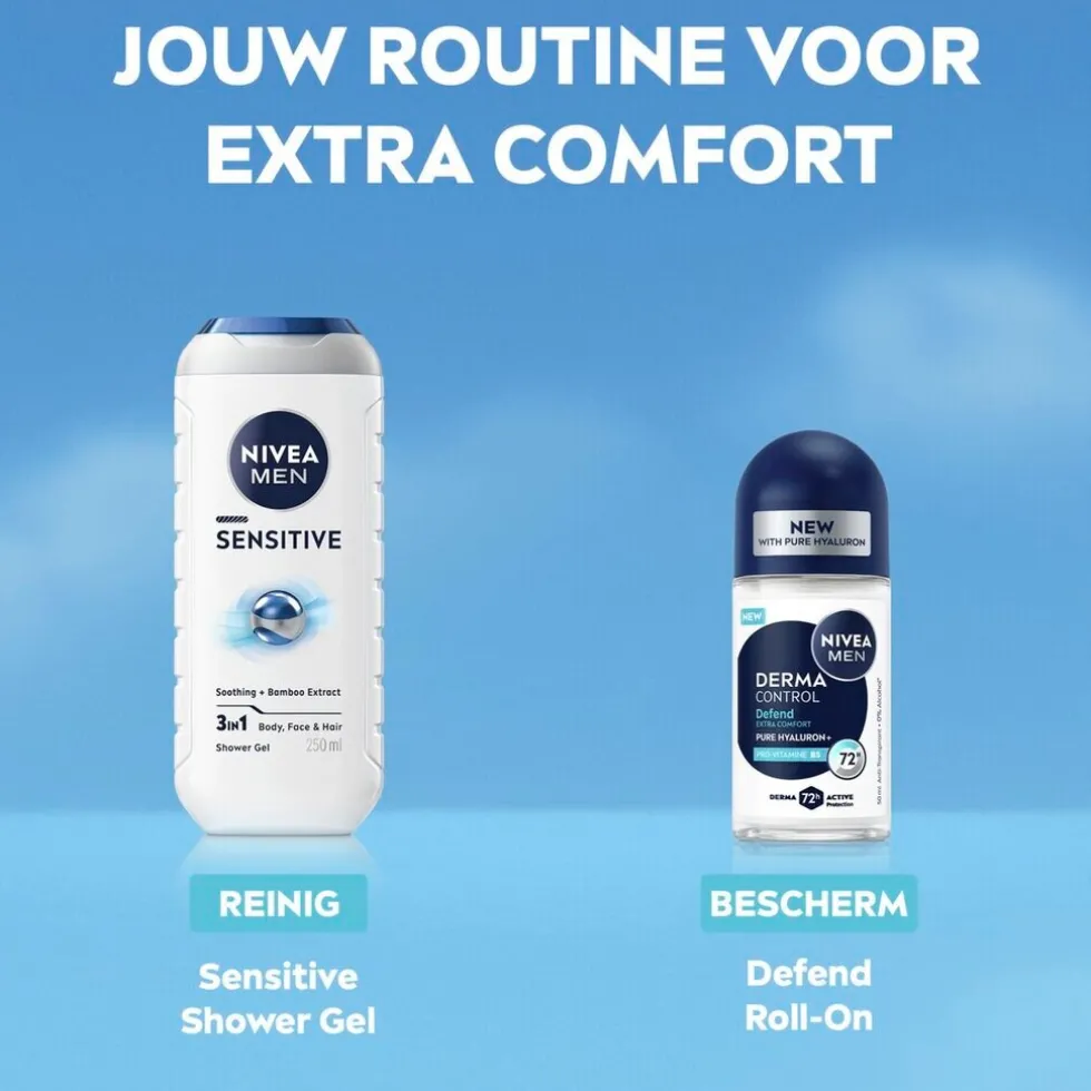NIVEA Men Derma Control Defend Antitranspirant Roller