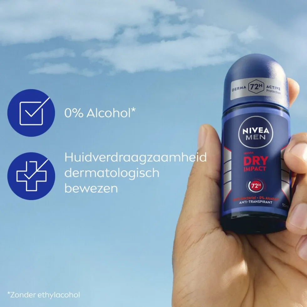 NIVEA Men Dry Impact Antitranspirant Roller