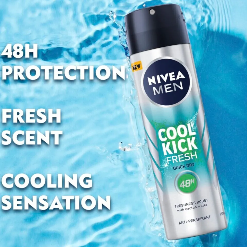 NIVEA Men Fresh Kick Antitranspirant Spray