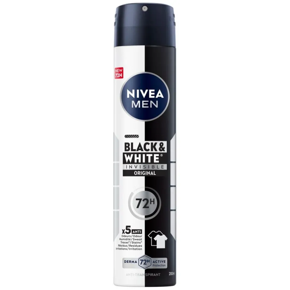 NIVEA Men Invisible For Black & White Deodorant Spray