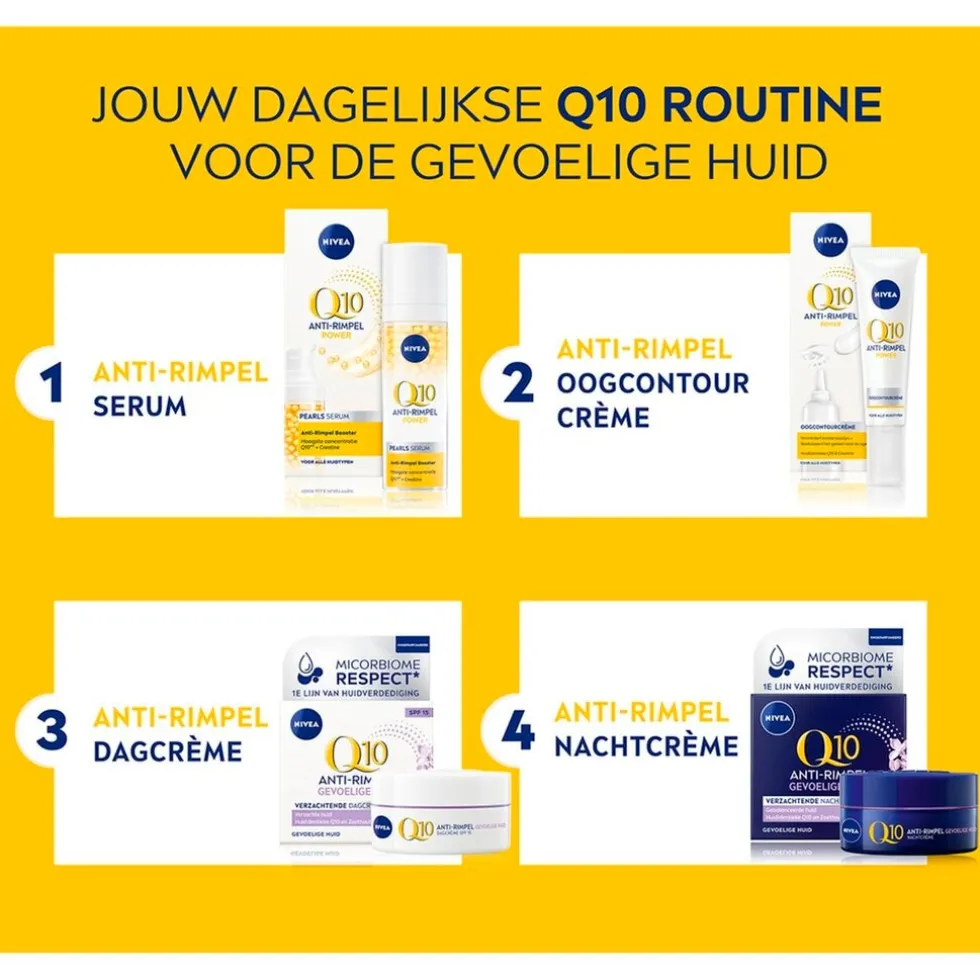 NIVEA Q10 Power Sensitive Anti-Rimpel Nachtcrème