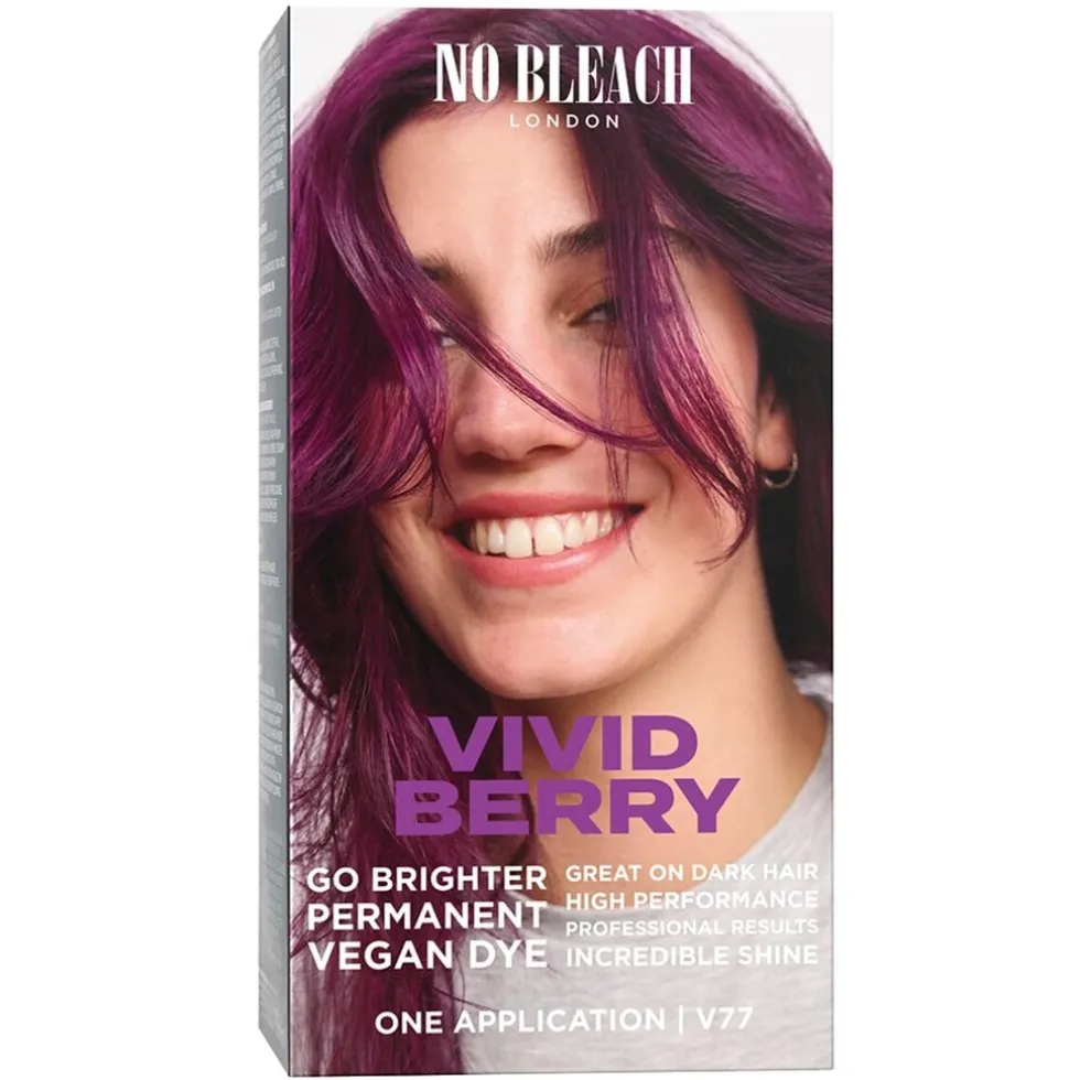 No Bleach London Vivid Berry Permanent Vegan Dye Kit