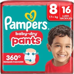 Pampers Baby-Dry Pants Maat 8 Luierbroekjes