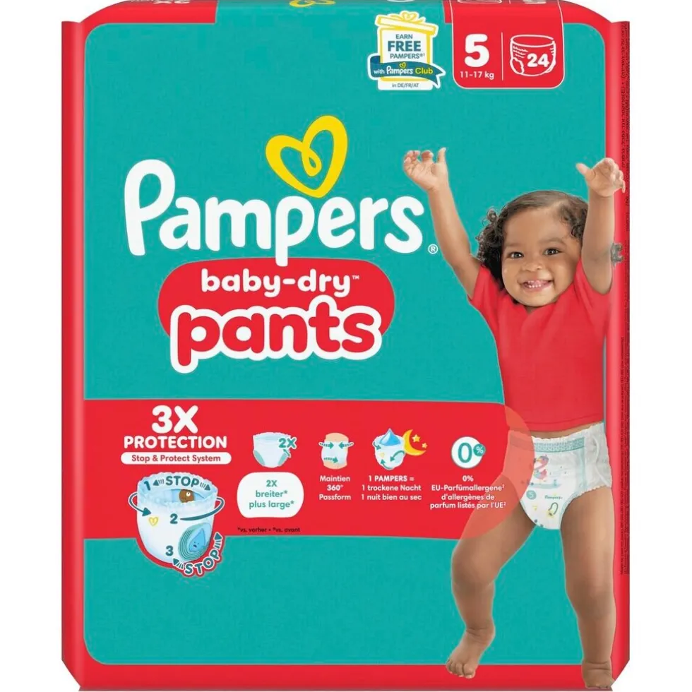 Pampers Baby-Dry Pants Maat 5 Luierbroekjes