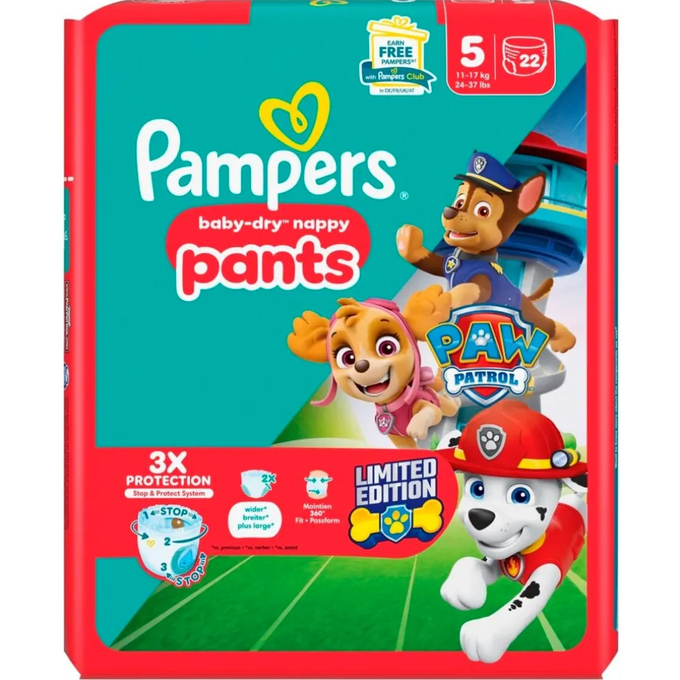 Pampers Baby-Dry Paw Patrol Pants Maat 5 Luierbroekjes