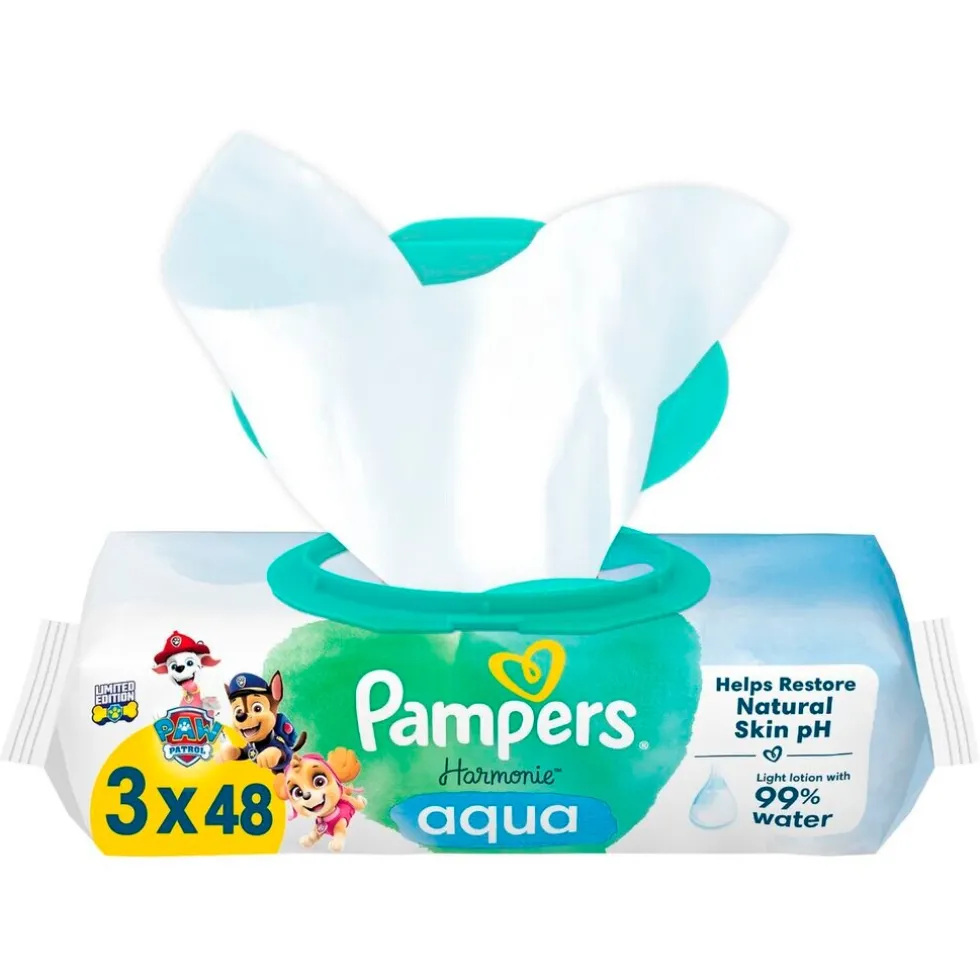 Pampers Harmonie Aqua Paw Patrol Babydoekjes