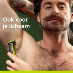 Philips OneBlade Face+Body QP2834/23 Trimmer, Scheerapparaat en Styler